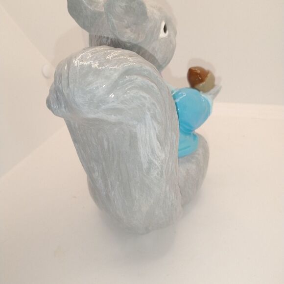 Hand Crafted Vintage Ceramic Squirrel with Acorns in a Basket - Picture 6 of 10
